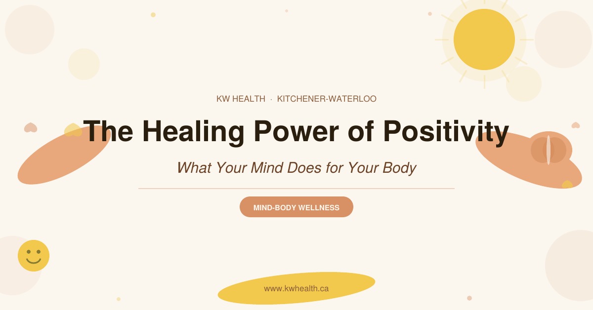 The Healing Power of Positivity blog header graphic